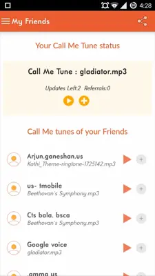 Wring- Free Caller Tunes android App screenshot 0